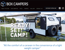 Tablet Screenshot of boxcampers.com